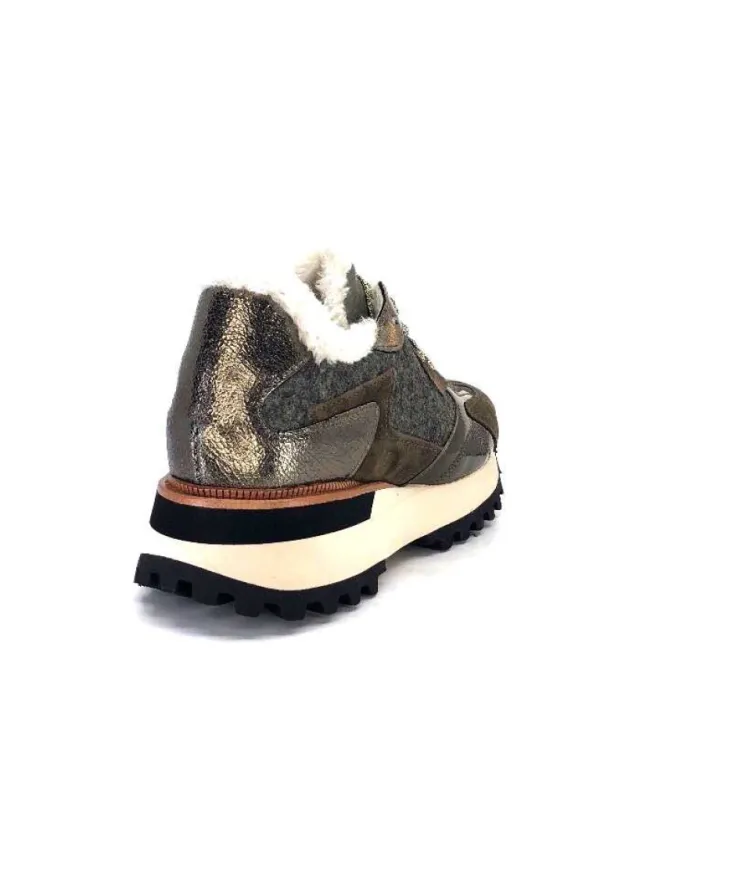 Alpe 2145 Cuir Kaki*Femme Baskets