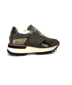 Alpe 2145 Cuir Kaki*Femme Baskets