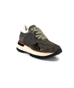 Alpe 2145 Cuir Kaki*Femme Baskets