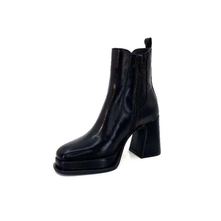 Alpe 27511705 Cuir Noir*Femme Bottines