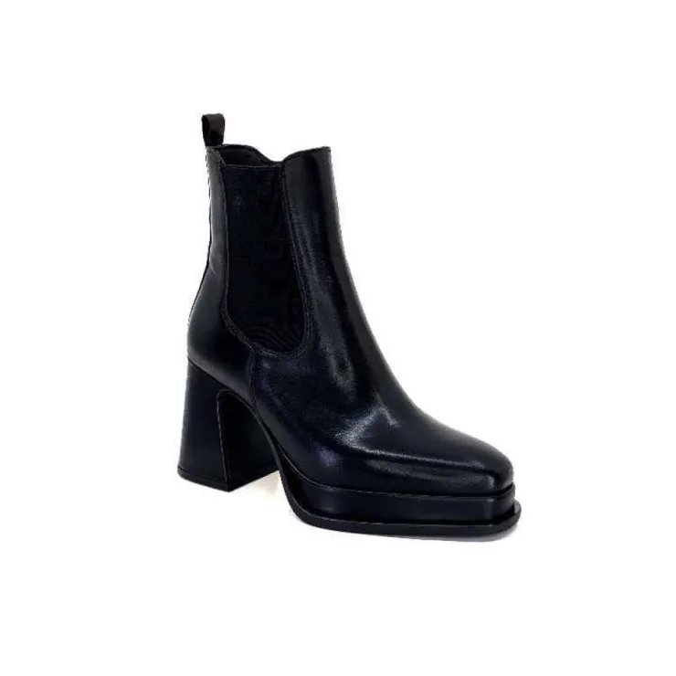 Alpe 27511705 Cuir Noir*Femme Bottines