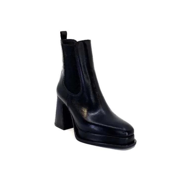 Alpe 27511705 Cuir Noir*Femme Bottines