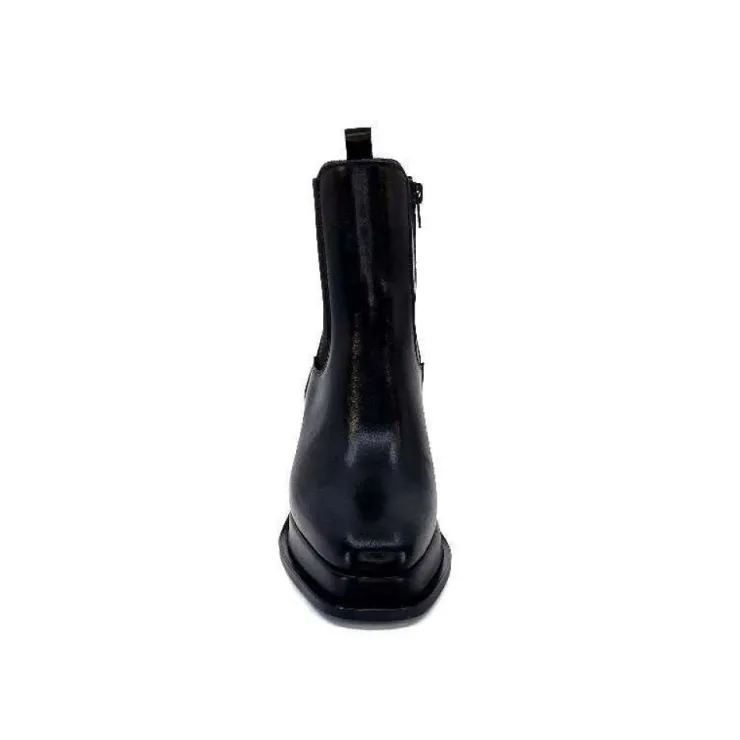 Alpe 27511705 Cuir Noir*Femme Bottines
