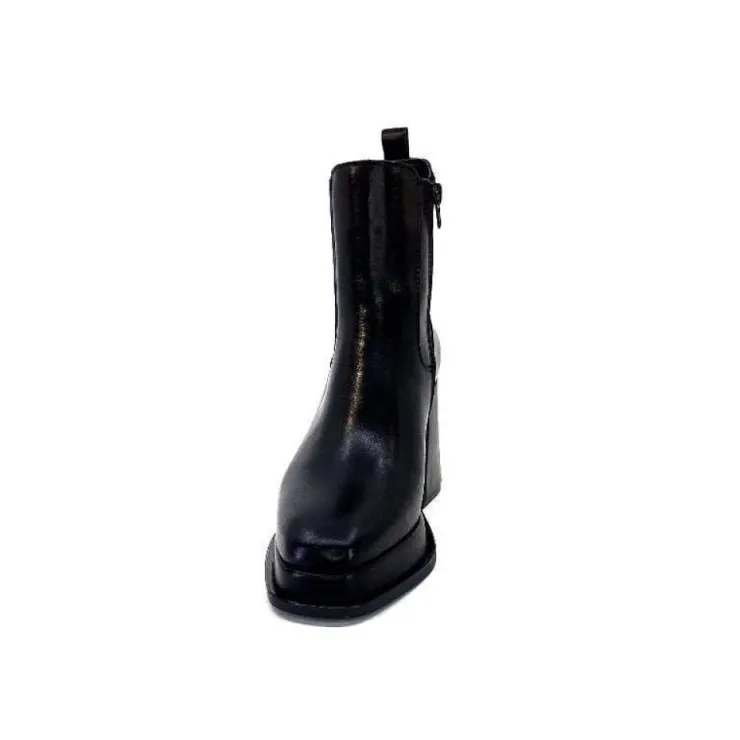 Alpe 27511705 Cuir Noir*Femme Bottines