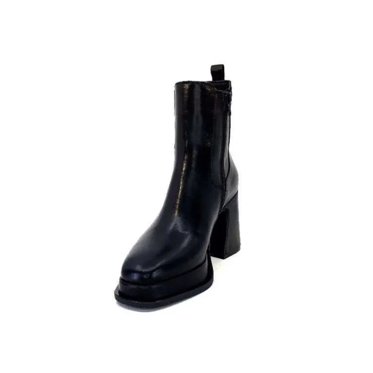 Alpe 27511705 Cuir Noir*Femme Bottines