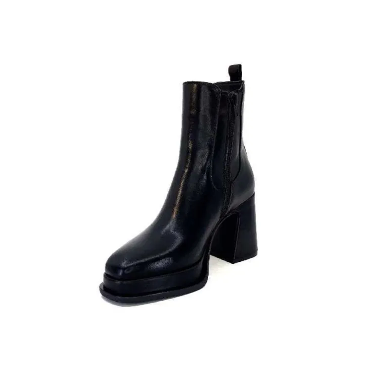 Alpe 27511705 Cuir Noir*Femme Bottines