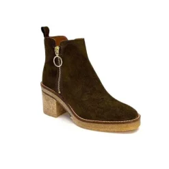 Alpe 26791140 Daim Olive*Femme Bottines
