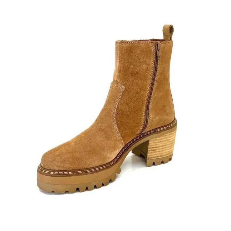 Alpe s 27161160 Daim Camel*Femme Bottines