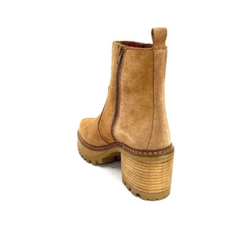 Alpe s 27161160 Daim Camel*Femme Bottines