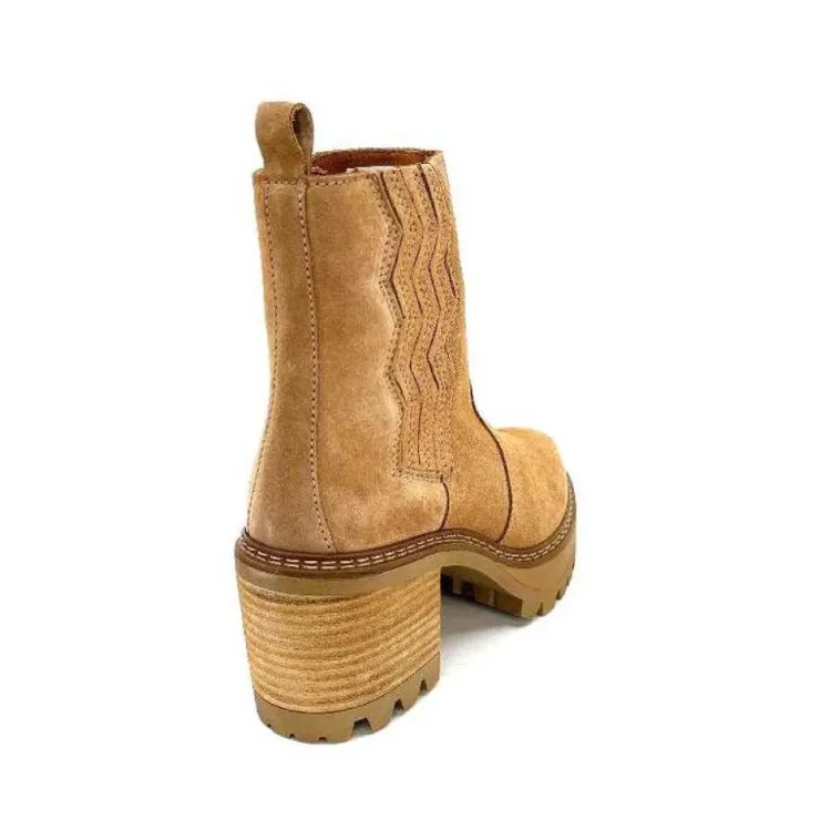 Alpe s 27161160 Daim Camel*Femme Bottines