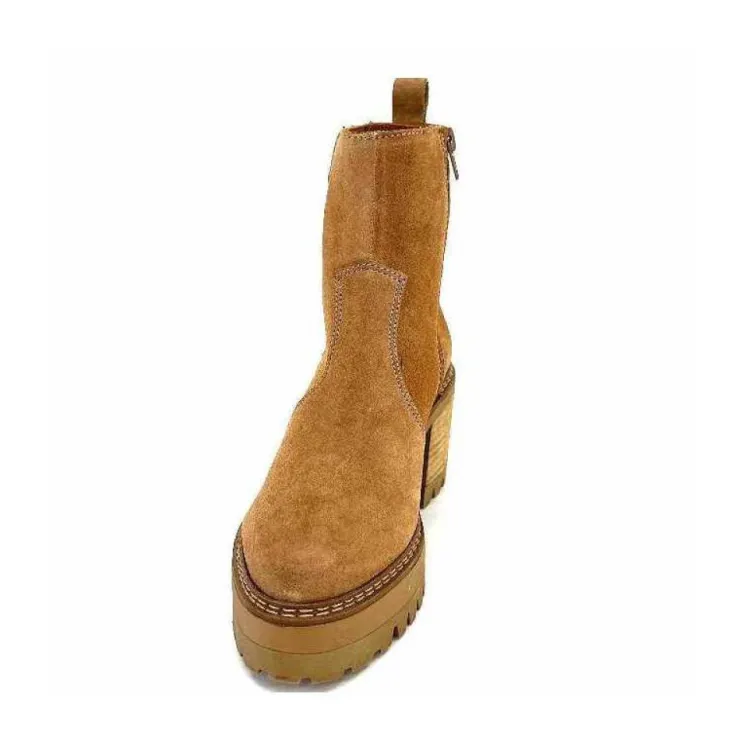 Alpe s 27161160 Daim Camel*Femme Bottines