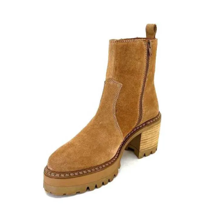 Alpe s 27161160 Daim Camel*Femme Bottines