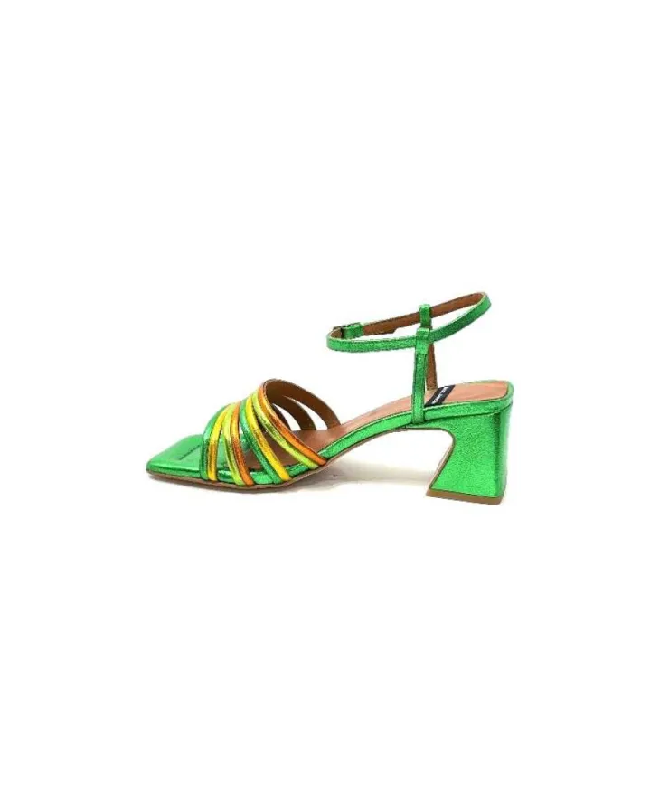 angel alarcon 23042 Cuir Metal Vert*Femme Sandales