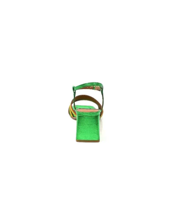 angel alarcon 23042 Cuir Metal Vert*Femme Sandales