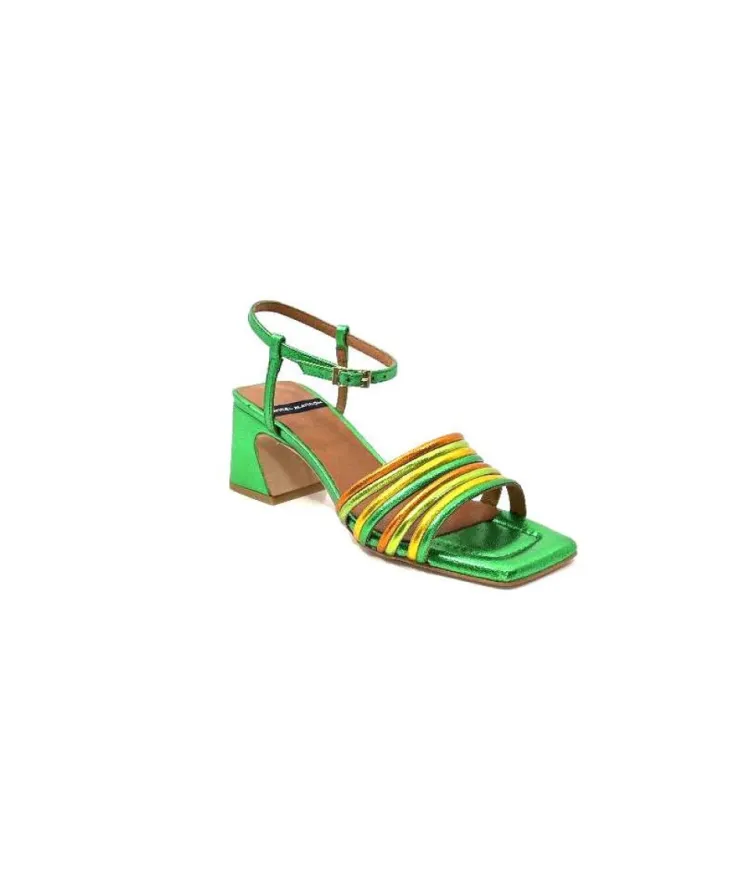 angel alarcon 23042 Cuir Metal Vert*Femme Sandales
