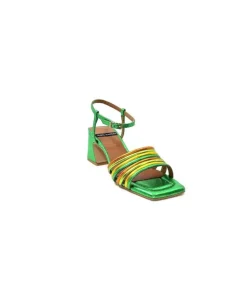 angel alarcon 23042 Cuir Metal Vert*Femme Sandales