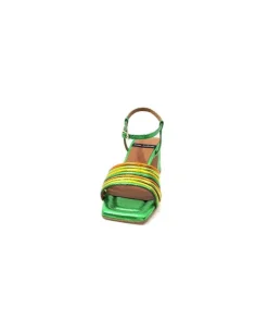 angel alarcon 23042 Cuir Metal Vert*Femme Sandales