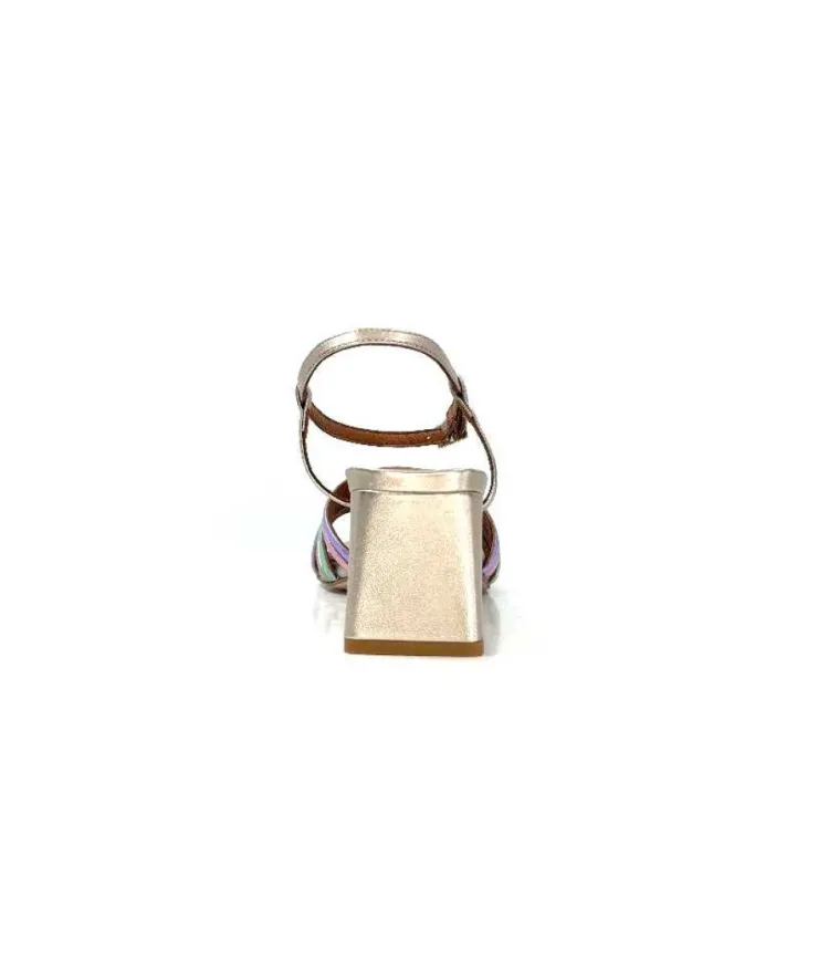 angel alarcon 23042 Cuir Metal Champagne*Femme Sandales