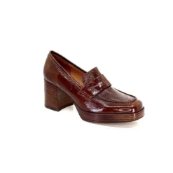 angel alarcon 23524 Cuir Vernis Whisky*Femme Mocassins