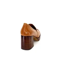 angel alarcon 23524 Cuir Vernis Castagna*Femme Mocassins