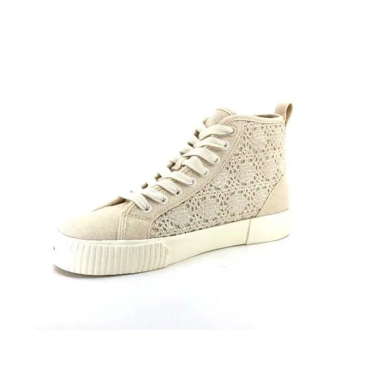 Armistice Foxy Mide Lace Textile Beige*Femme Baskets