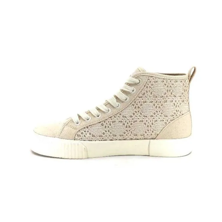 Armistice Foxy Mide Lace Textile Beige*Femme Baskets