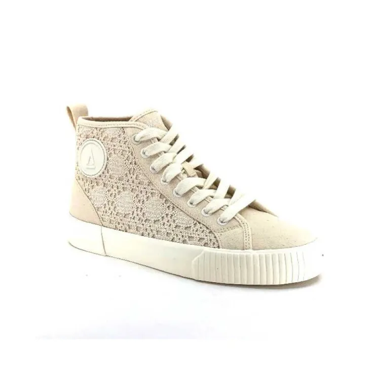 Armistice Foxy Mide Lace Textile Beige*Femme Baskets