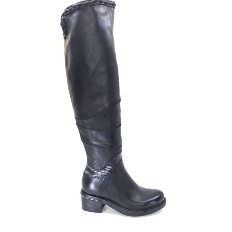AS 98 As98 A52301 Cuir Noir*Femme Bottes