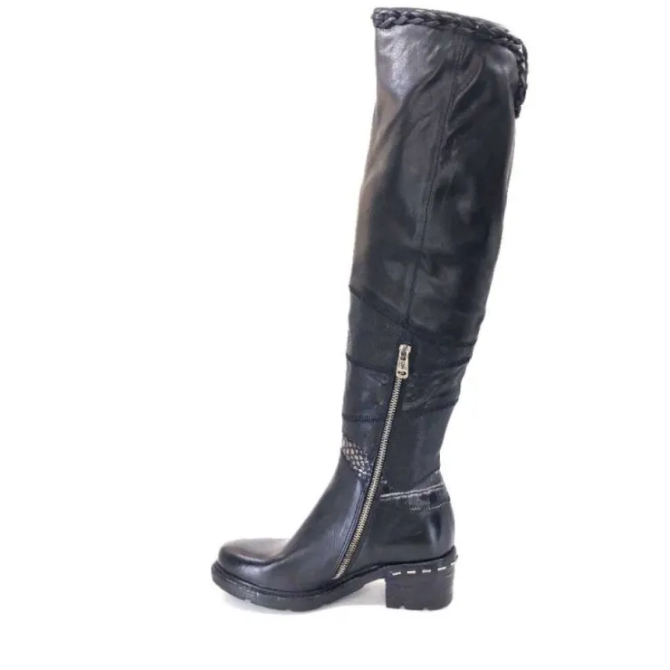 AS 98 As98 A52301 Cuir Noir*Femme Bottes