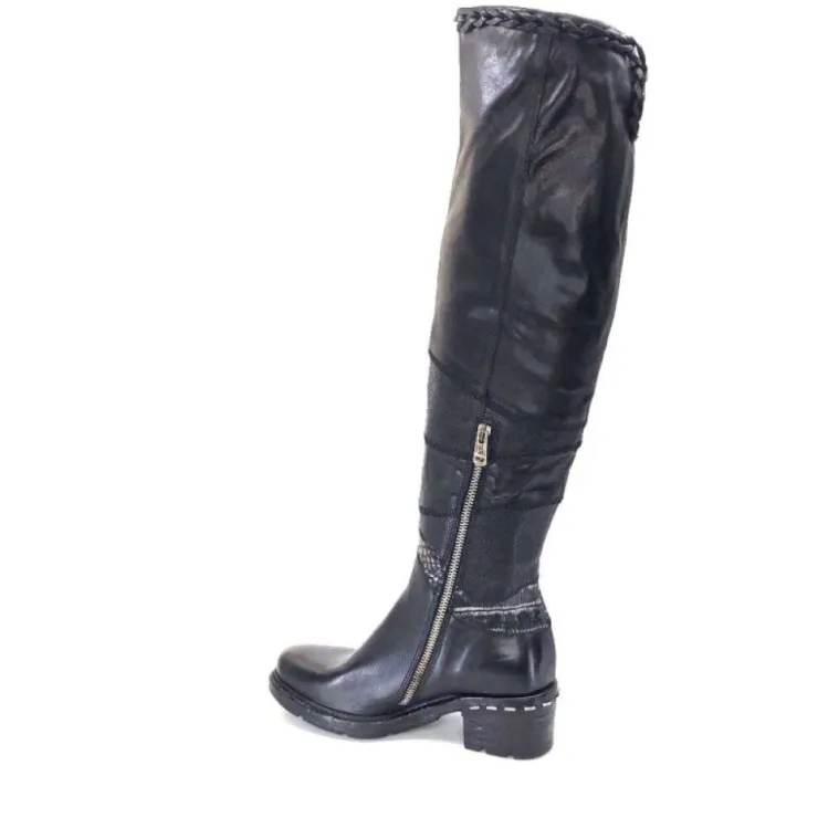 AS 98 As98 A52301 Cuir Noir*Femme Bottes