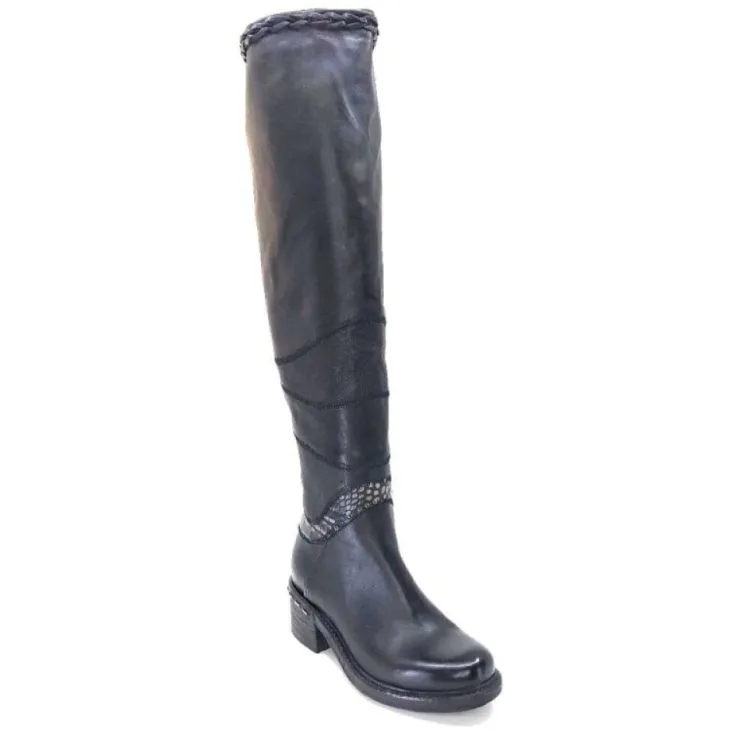AS 98 As98 A52301 Cuir Noir*Femme Bottes