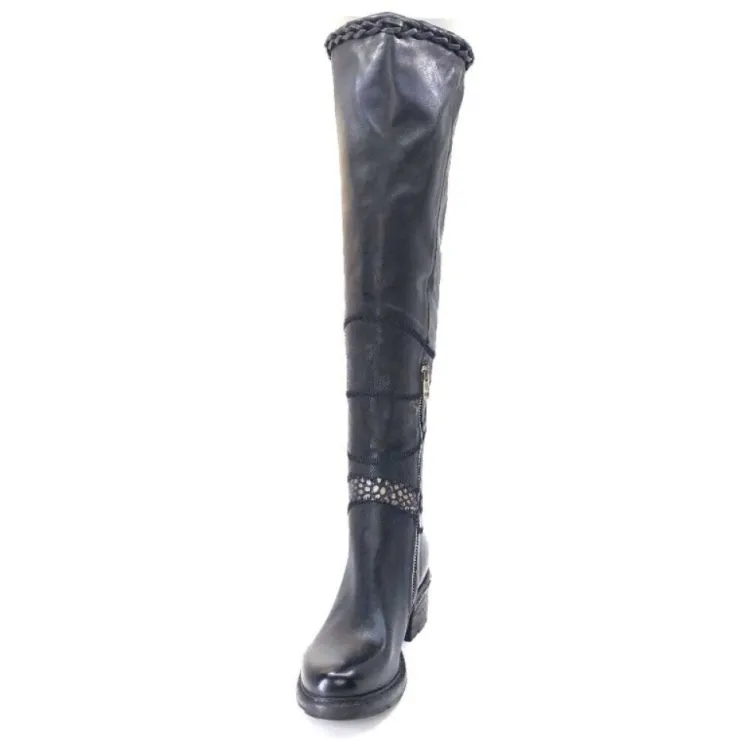 AS 98 As98 A52301 Cuir Noir*Femme Bottes