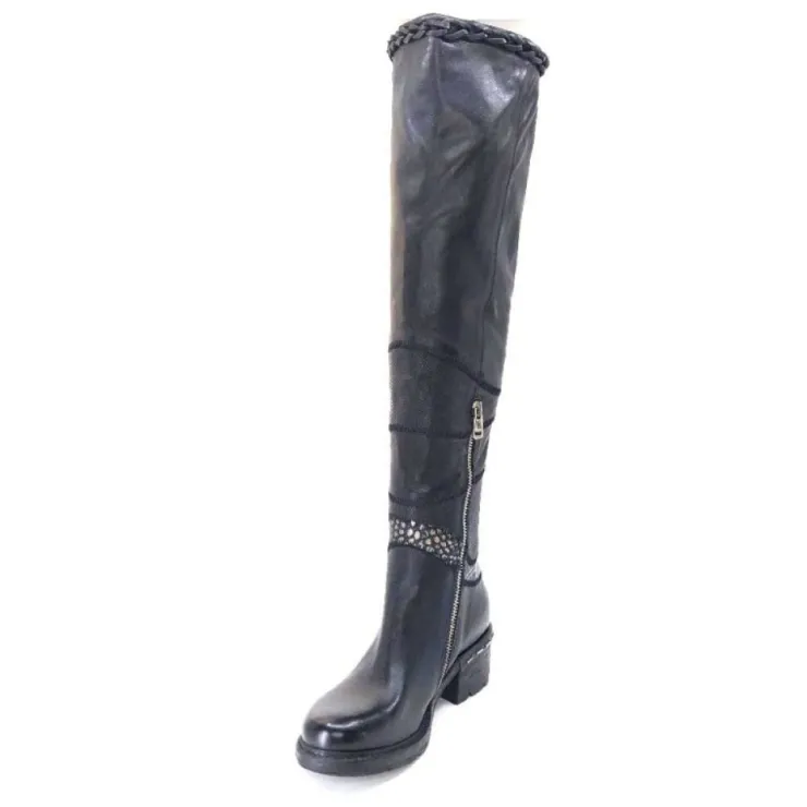 AS 98 As98 A52301 Cuir Noir*Femme Bottes