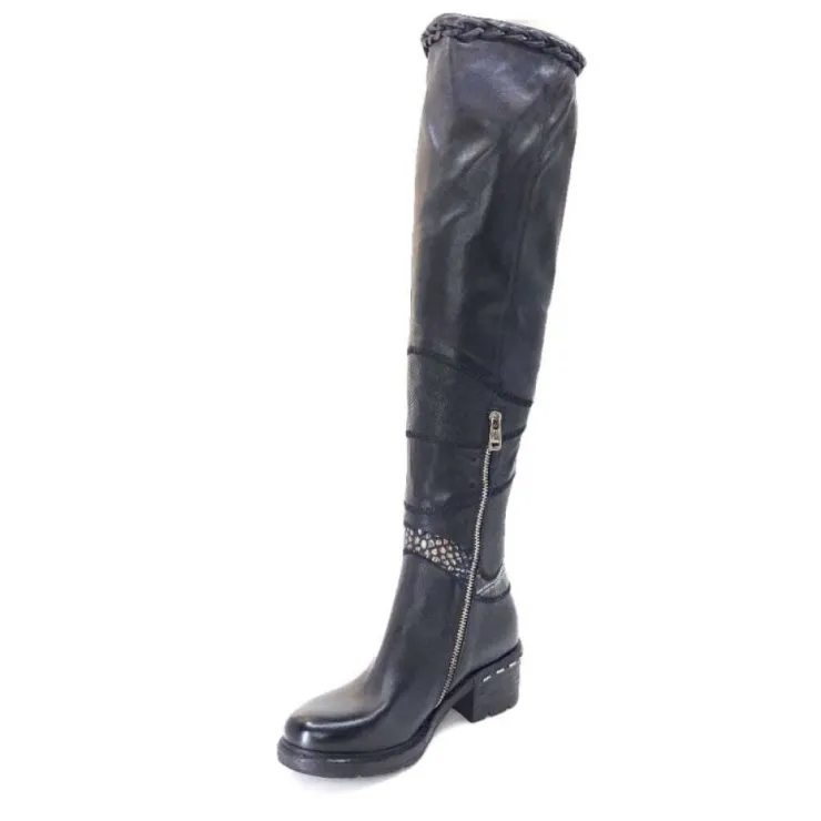 AS 98 As98 A52301 Cuir Noir*Femme Bottes