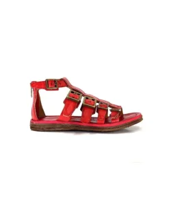 AS 98 As98 P19010 Cuir Rouge*Femme Sandales
