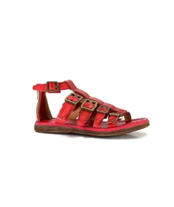 AS 98 As98 P19010 Cuir Rouge*Femme Sandales