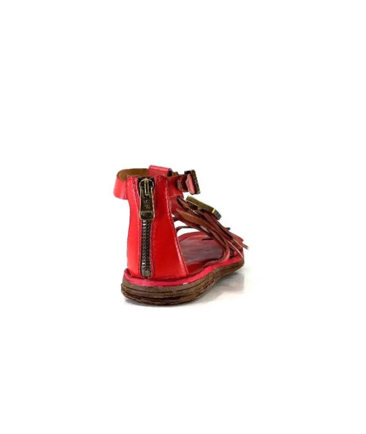 AS 98 As98 P19010 Cuir Rouge*Femme Sandales