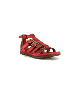 AS 98 As98 P19010 Cuir Rouge*Femme Sandales
