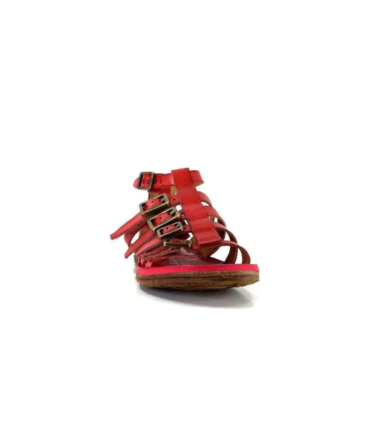 AS 98 As98 P19010 Cuir Rouge*Femme Sandales