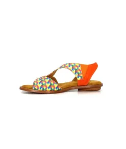 Audley 22300 Daim Textile Multicolore*Femme Sandales