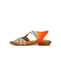Audley 22300 Daim Textile Multicolore*Femme Sandales