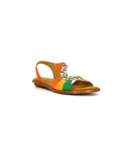 Audley 22300 Daim Textile Multicolore*Femme Sandales