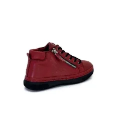 Ivoire0401a Baskets Ivoire 500-358 Cuir Bordeaux*Femme Baskets