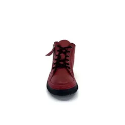 Ivoire0401a Baskets Ivoire 500-358 Cuir Bordeaux*Femme Baskets