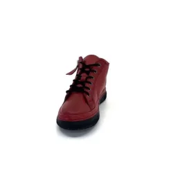 Ivoire0401a Baskets Ivoire 500-358 Cuir Bordeaux*Femme Baskets