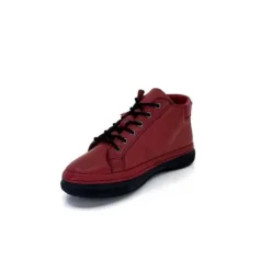 Ivoire0401a Baskets Ivoire 500-358 Cuir Bordeaux*Femme Baskets