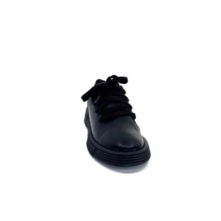 Ivoire0401a Baskets Ivoire 500-952 Cuir Noir*Femme Baskets