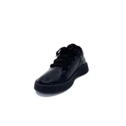 Ivoire0401a Baskets Ivoire 500-952 Cuir Noir*Femme Baskets