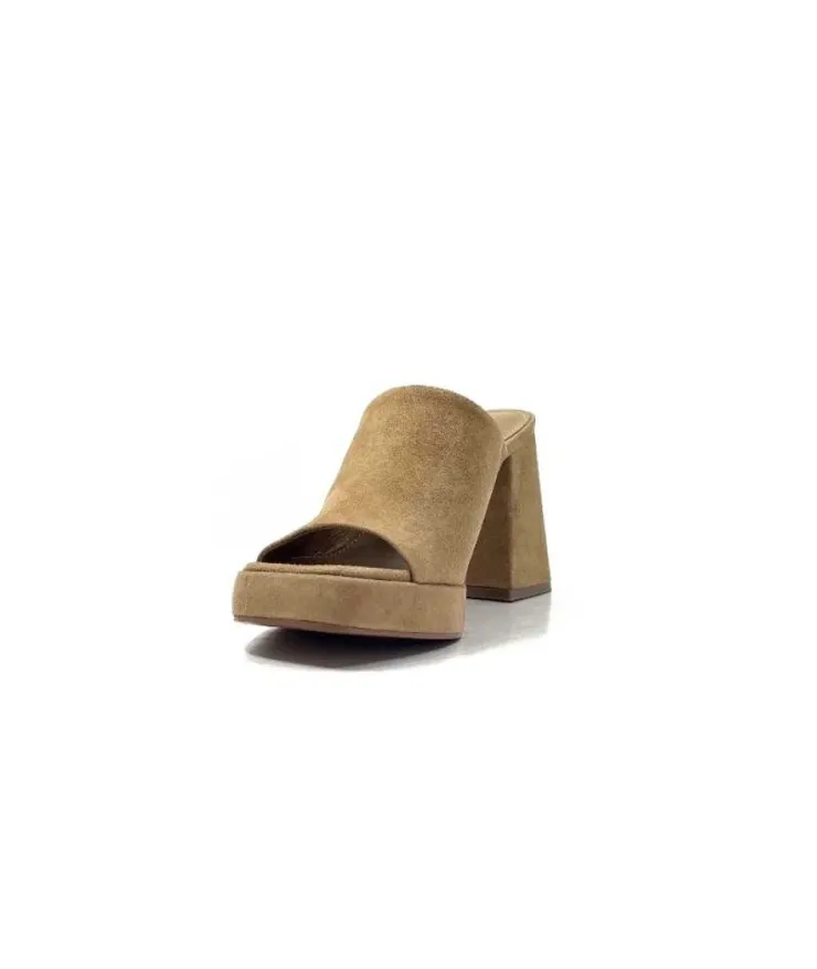 bibi lou 621 Daim Camel*Femme Mules