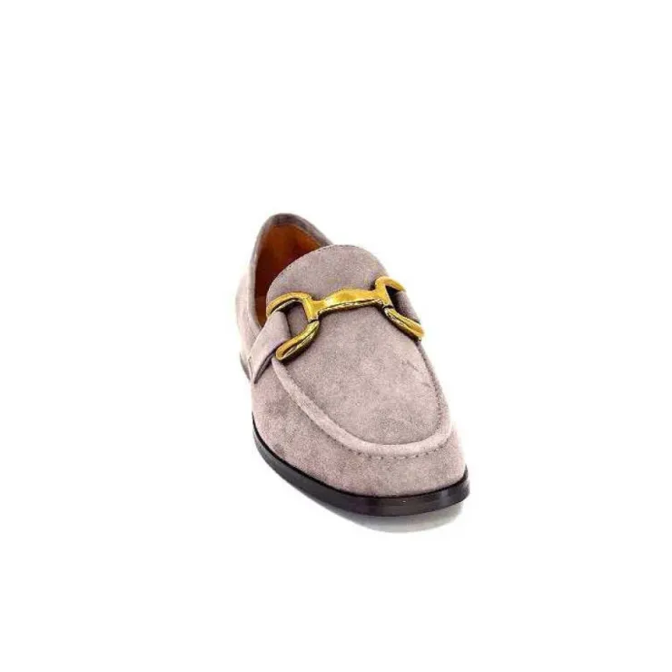 bibi lou 572 Daim Gris*Femme Mocassins